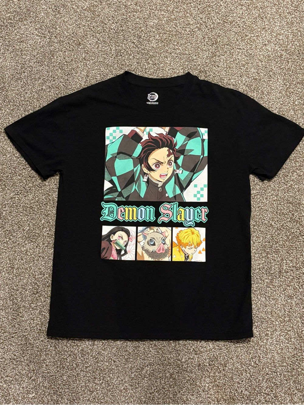 Demon Slayer Black Graphic Short Sleeve Tee